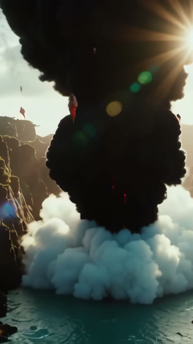 Eruption in the Canyon - Fire & Water AI stock